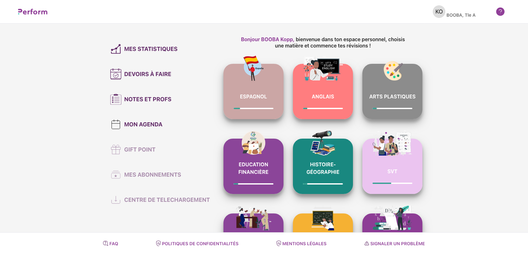 Perform — Plateforme Éducative Numérique