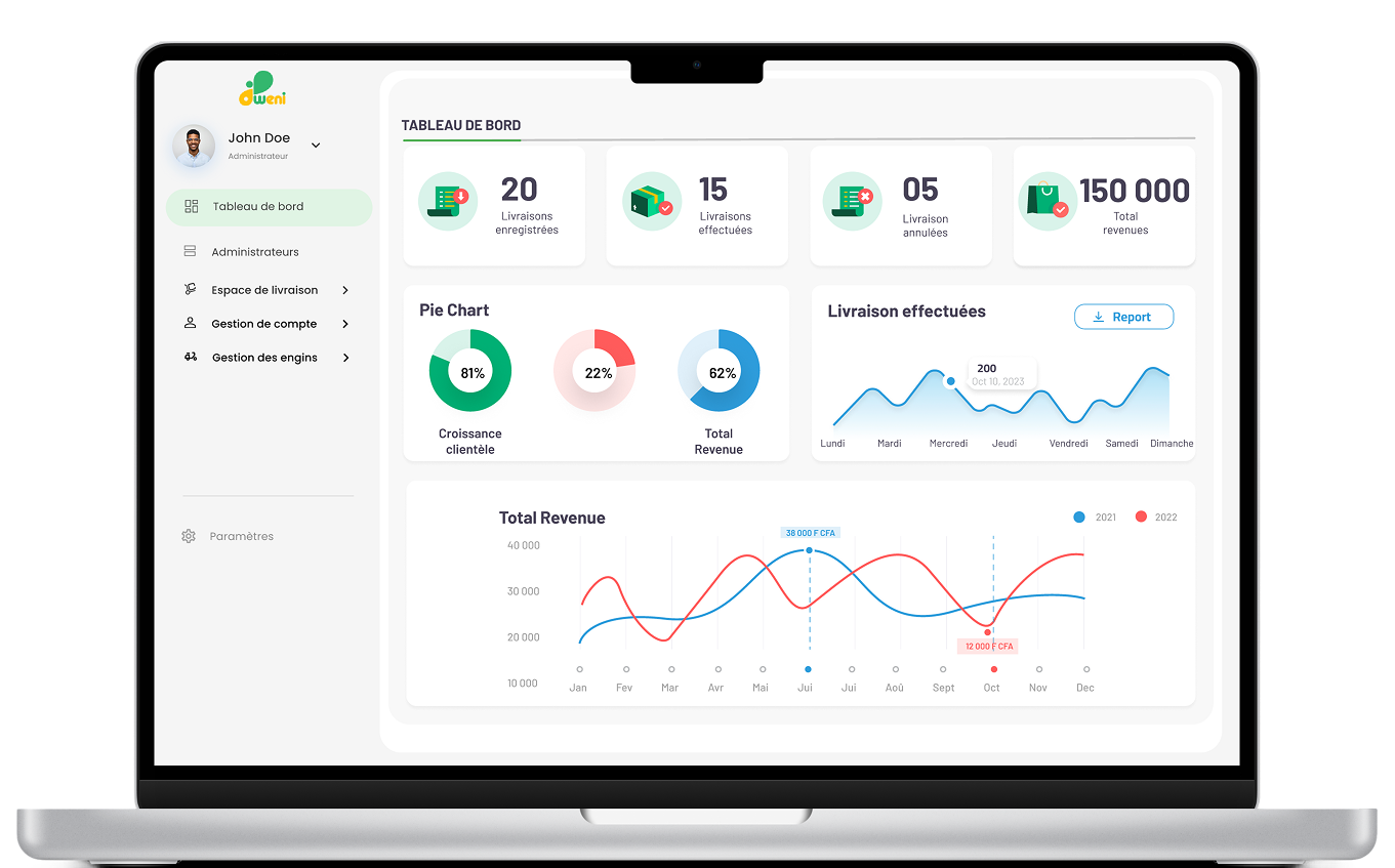 Voir l'image en grand Plateforme Logistique WENI — Écosystème Digital Complet