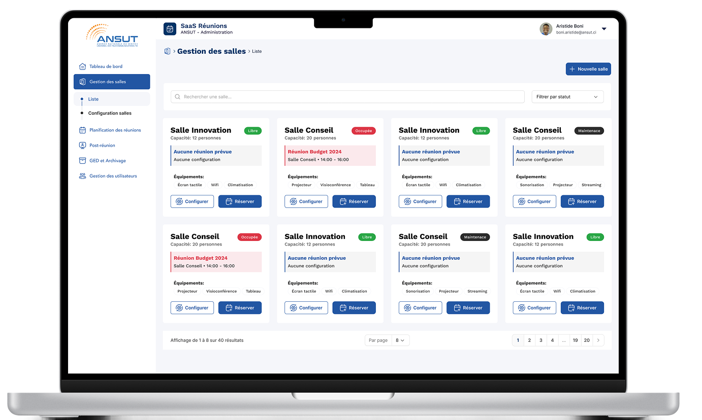 Voir l'image en grand Ansut E-CA - Plateforme de Gouvernance Numérique pour les Conseils d'Administration