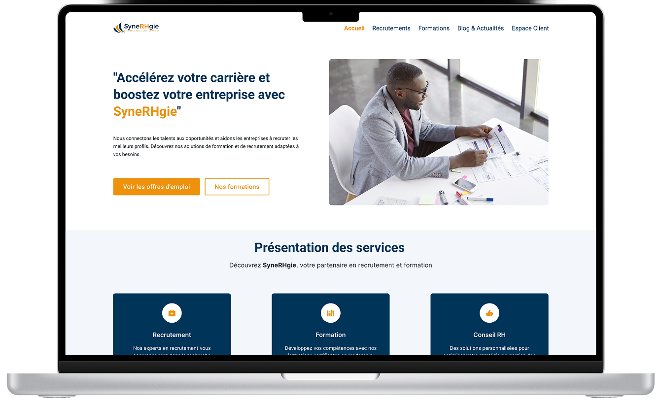 Synerhgie — Plateforme SaaS de Recrutement et Formation Professionnelle
