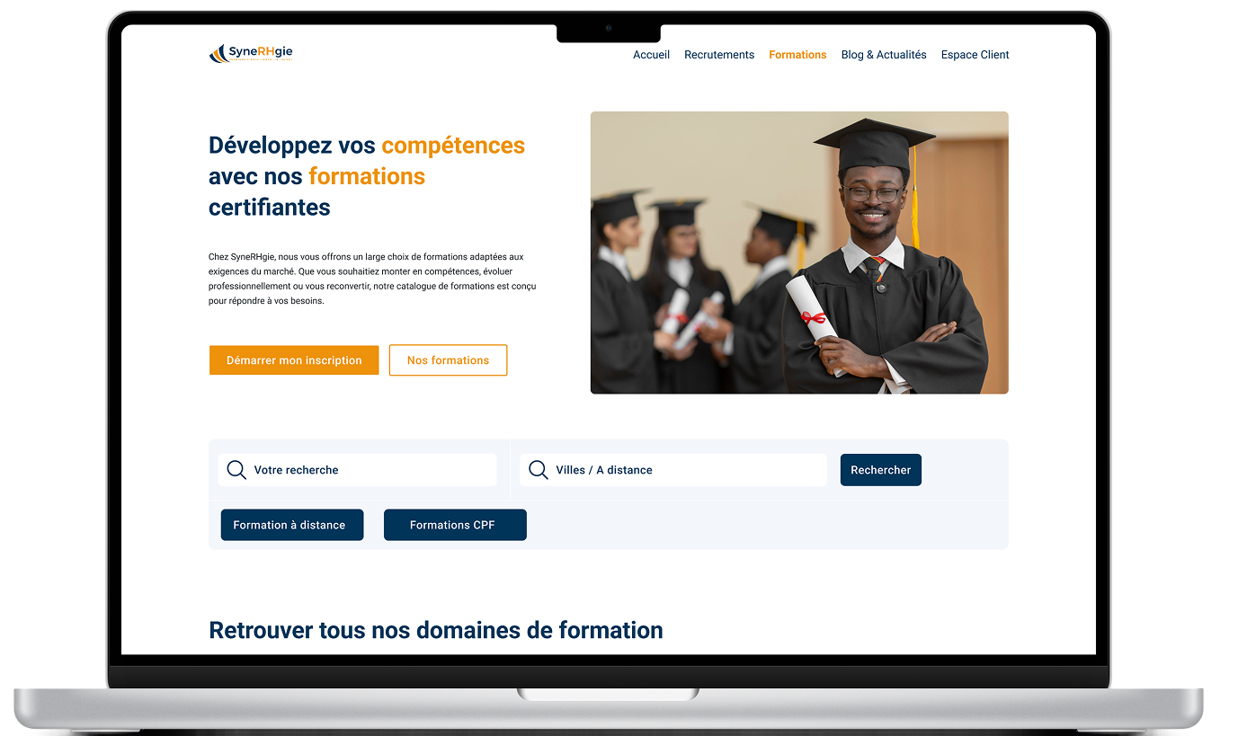 Synerhgie — Plateforme SaaS de Recrutement et Formation Professionnelle