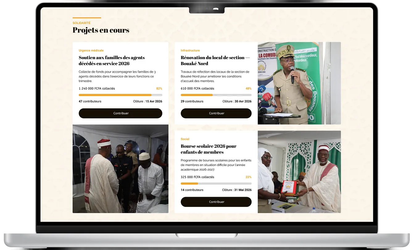 Voir l'image en grand COMUDO - Communauté Musulmane des Douanes