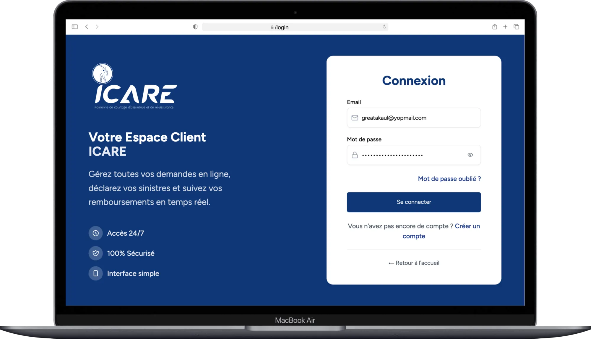 ICARE Insurance - Plateforme d'Assurance 