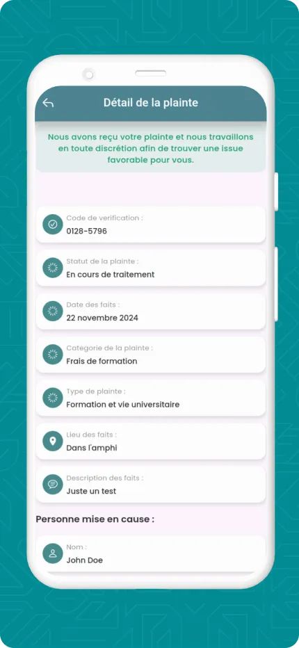 CAEGP Safe Campus — Plateforme de Gestion des Plaintes en Milieu Universitaire